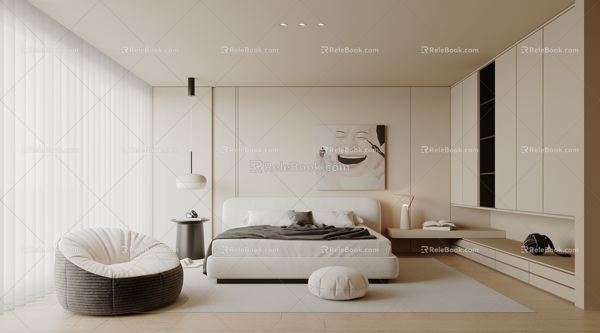 Modern Bedroom Home Master Bedroom 3d model