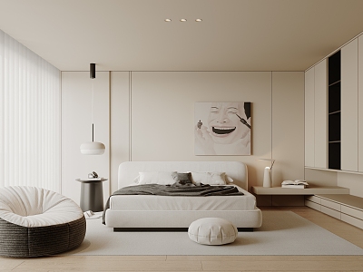 Modern Bedroom Home Master Bedroom 3d model