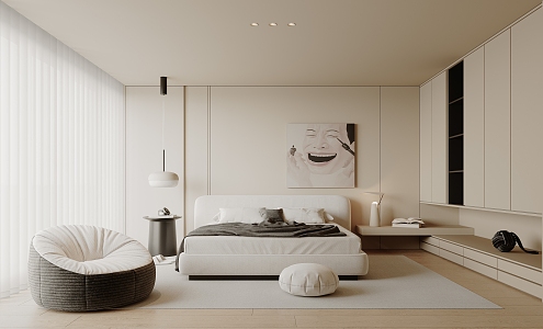 Modern Bedroom Home Master Bedroom 3d model