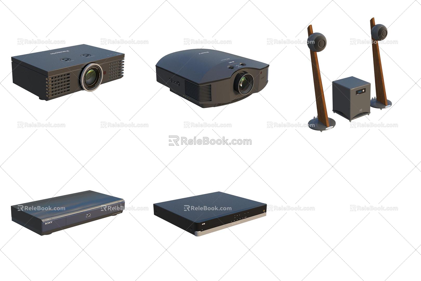 Home Appliances Audio Projector 3d model