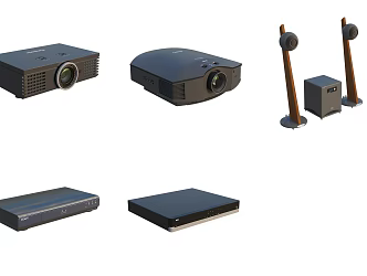 Home Appliances Audio Projector 3d model