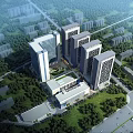 Modern Industrial Factory Building Exterior With High Rise Structure Large Glass Windows And Green Surroundings