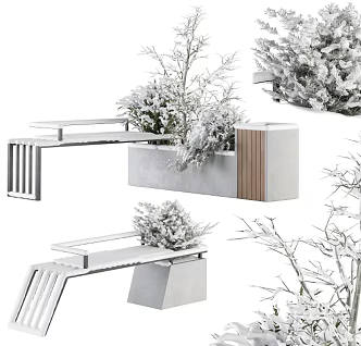 Modern Outdoor Chair Outdoor Seat 3d model