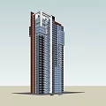 Modern High Rise Residential Building With Glass Facade And Balcony Exterior Design