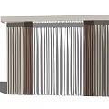Brown White And Grey Curtains With Modern Design For Home Interior Decor