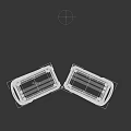Portable Bluetooth Speakers With Square Design Light Blue Mesh And Wooden Handle