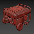 Orange And Black EX9000S Generator With Portable Wheels For Reliable Power Supply