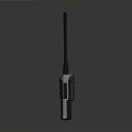 Portable Black Military Walkie Talkie With Long Antenna As Weapon Communication Device