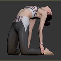 Women Practicing Yoga Female Characters Female Characters Female Female Beauties Female Young Girls 3d model