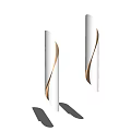 Modern White And Gold Spiral Design Wall Lamps For Indoor Decoration