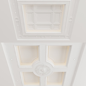 European-style ceiling 3d model