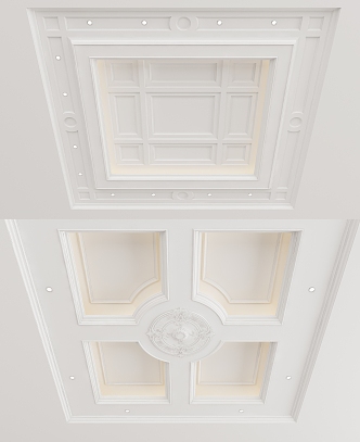 European-style ceiling 3d model