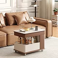 Modern Simple Side Table Mobile Side Table Finished Side Table Lifting Side Table 3d model