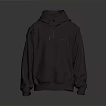 Comfortable Dark Purple Hooded Sweatshirt With Simple Design For Daily Casual Wear