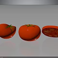 Fresh Red Ripe Tomatoes Whole And Sliced On Reflective Surface