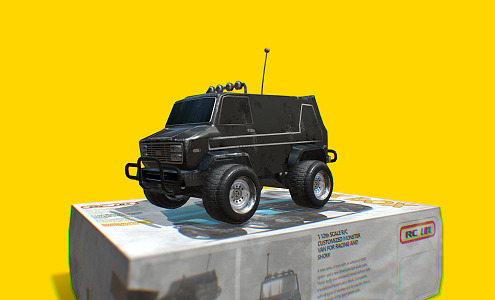 Modern toy car 3d model