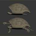 Detailed 3D Anatomical Rendering of Animal Organ Structure with Skeleton Shell and Fur