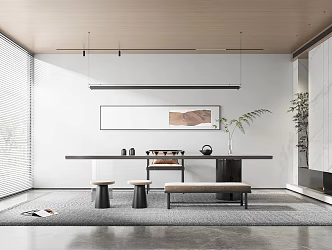 Modern Tea Room 3d model
