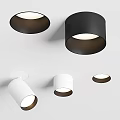Sleek Modern Black And White Downlights And Spotlights For Home Ceiling Lighting