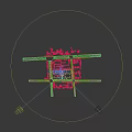 Industrial Factory Building Intelligent Manufacturing Workshop With Blue Entrance Windows And Paved Ground