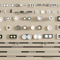 Various Modern LED Downlights and Spotlights in Different Styles for Home Interior Lighting