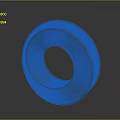 Gray Circular Ring With Smooth Surface And 3D Rendered Minimalist Design
