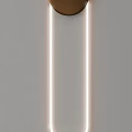 Modern Wall Lamps With Circular Rings Metal Frames And Soft Glow Lighting 3d model