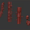 Modern Pipeline Sci-Fi Pipeline 3d model