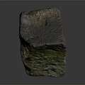 Wooden Stone Natural Raw Block With Green Brown White Color And Texture