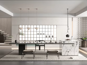 Modern Tea Room 3d model