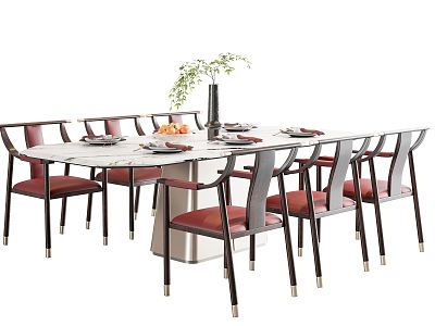 New Chinese Dining Table and Chair Combination model