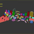 Diverse Architectural Models Featuring Modern Buildings With Various Shapes And Sizes