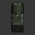 Military Green Utility Vehicle With Rugged Exterior Roof Rack And Front Design