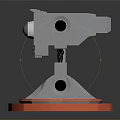 modern camera sci-fi camera sci-fi surveillance system 3d model