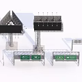 Road Infrastructure Components Featuring Overpass Curves Modular Designs And Structural Elements 3d model