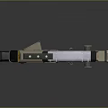 Futuristic Sci Fi Weapon Design With Beige Green Body Red Accent And Modern Grip