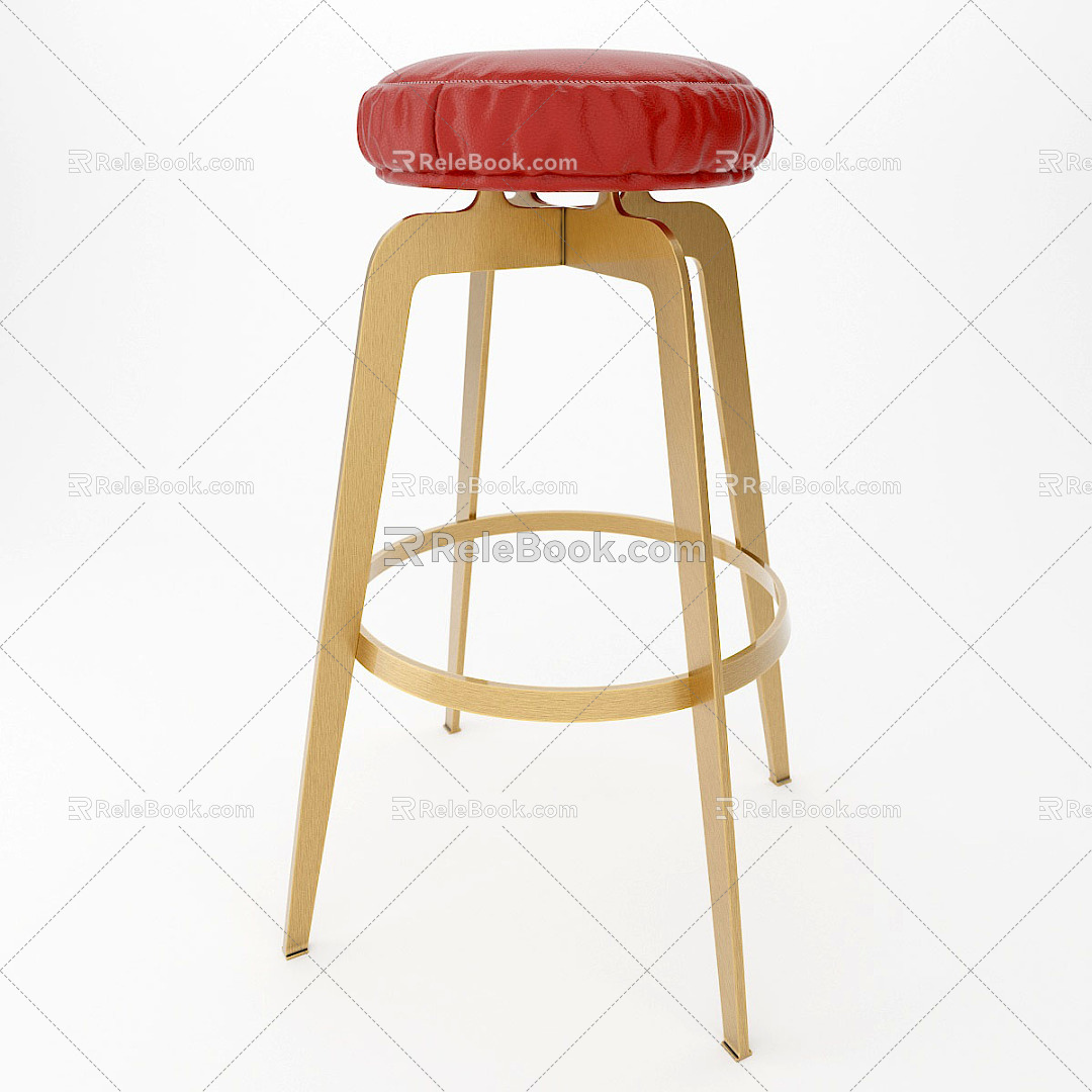 Modern Bar Stool Chair 3d model