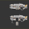 modern pistol sci-fi pistol game pistol sci-fi firearms 3d model