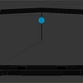 Sleek Modern Laptop Featuring Blue Lighting Cooling Vents And Stylish Design