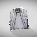 Classic Gray JanSport Backpack With Front Pocket And Functional Zippers