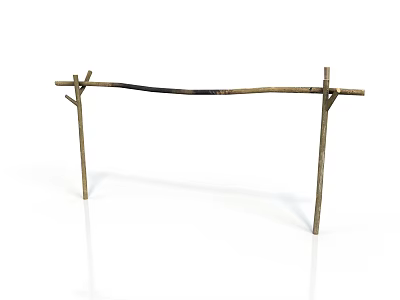 Simple Wooden Rack As Daily Life Product With Natural Wood Structure For Home Use 3d model
