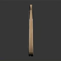 Classical Wooden Lyre Musical Instrument With Curved Head And String Design