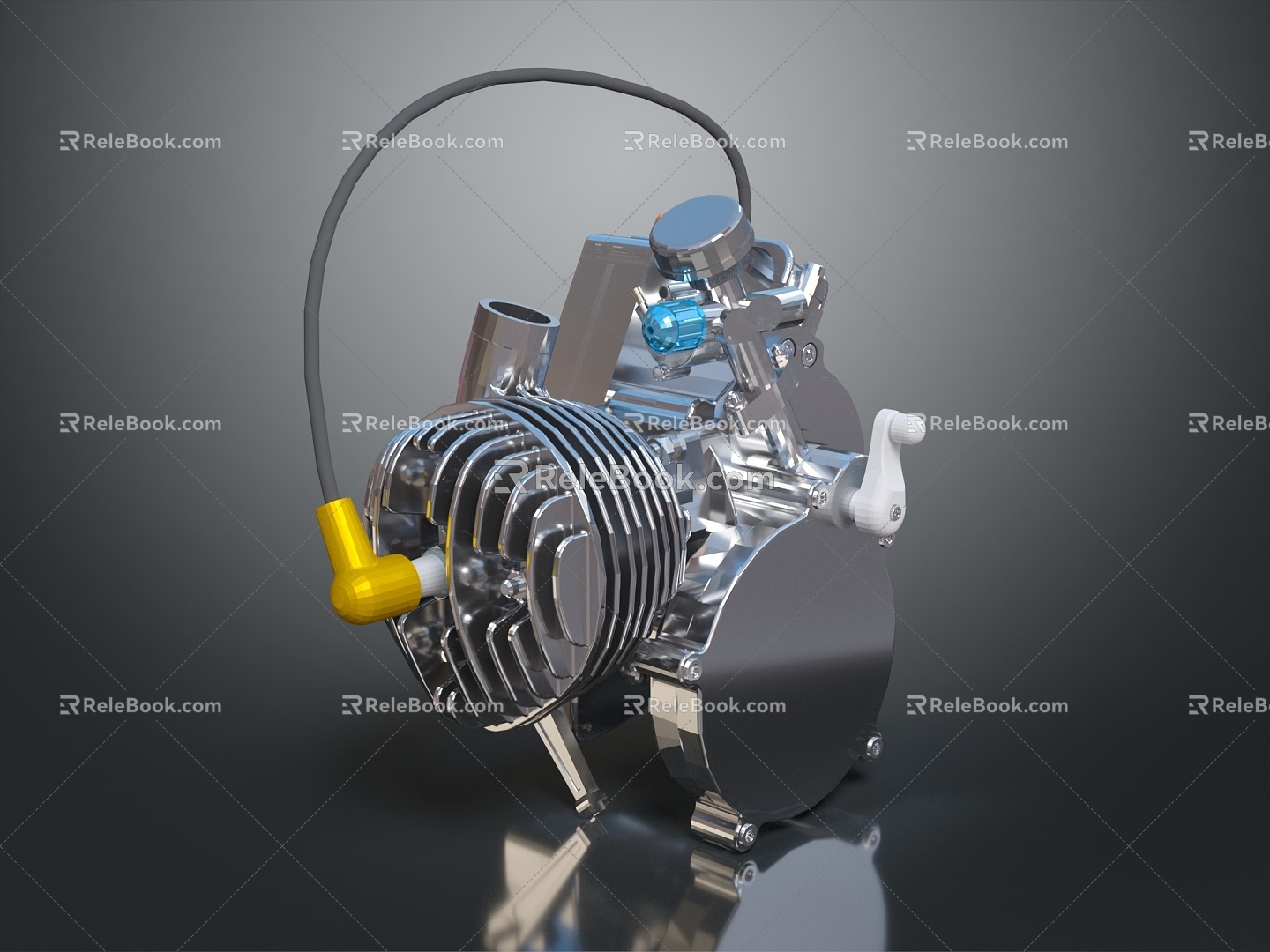 Modern Motor Engine Motor Motor Motor Motor 3d model