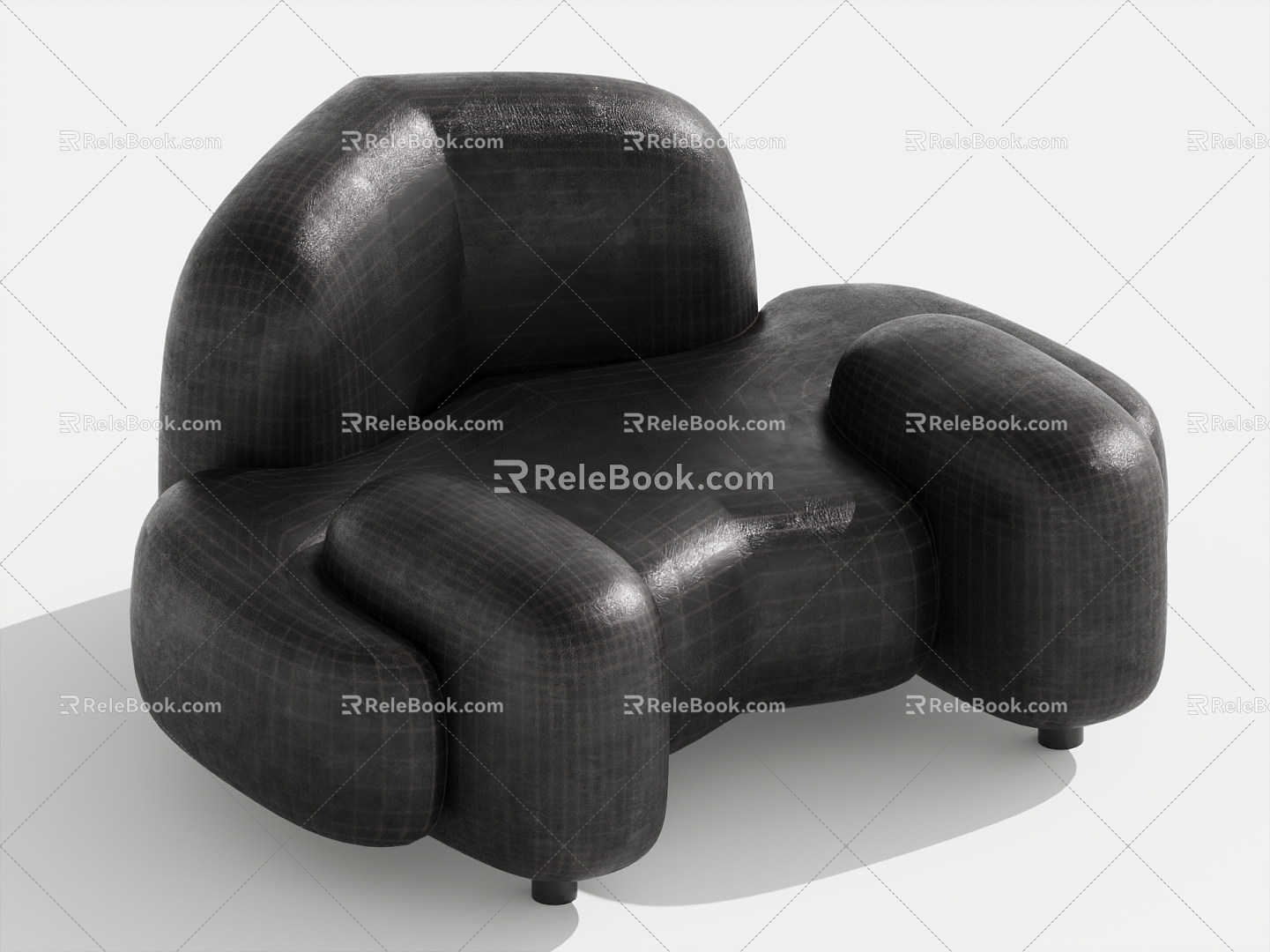 Single Sofa Leisure Chair Lazy Sofa 3d model