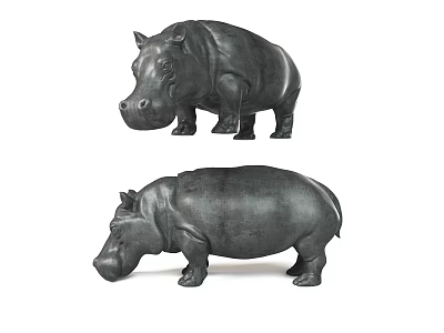 Modern Hippo 3d model