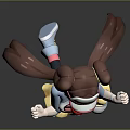 Anime Girl With Brown Pigtails And Cute Red Creature In White Top Yellow Skirt Outfit