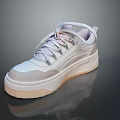 Light Colored Casual Sneakers With Thick Sole And Modern Design For Daily Wear