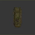 Armored Military Vehicle With Camouflage Pattern Six Wheels And Turret Cannon