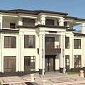 New Chinese Villa 3d model