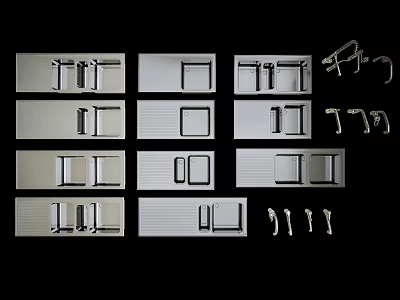Various Stainless Steel Kitchen Sinks with Different Designs and Accessories 3d model